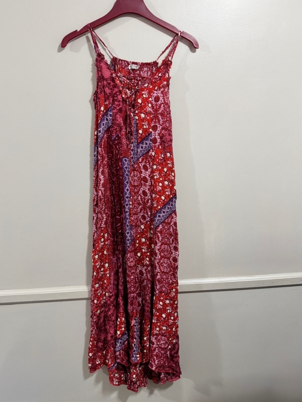 Free People Intimately Maxi Dress XS Boho Floral Paisley Dress  CottageCore
